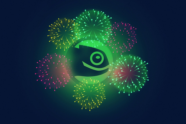 是的！今天是 openSUSE 18 周年纪念日